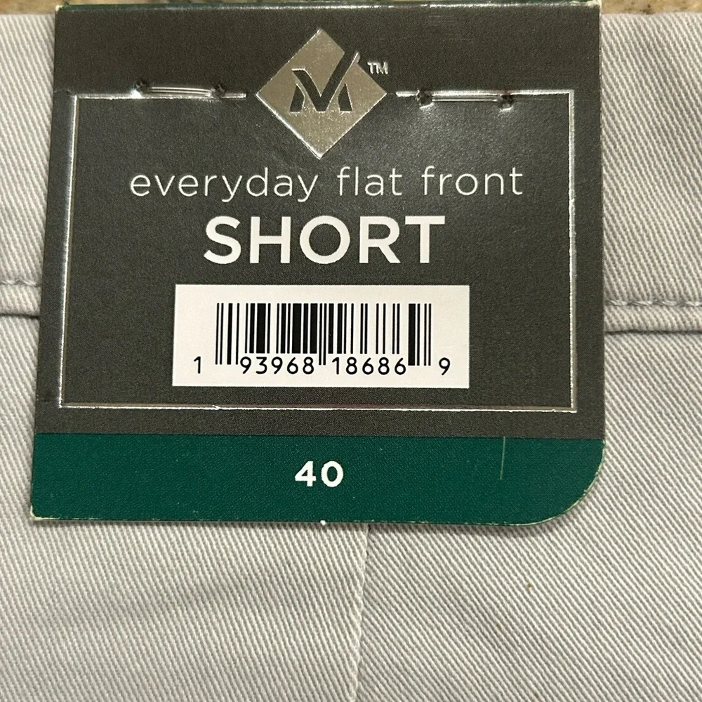NWT Men’s Member’s Mark Everyday Stretch Flat Front Shorts 9” Inseam